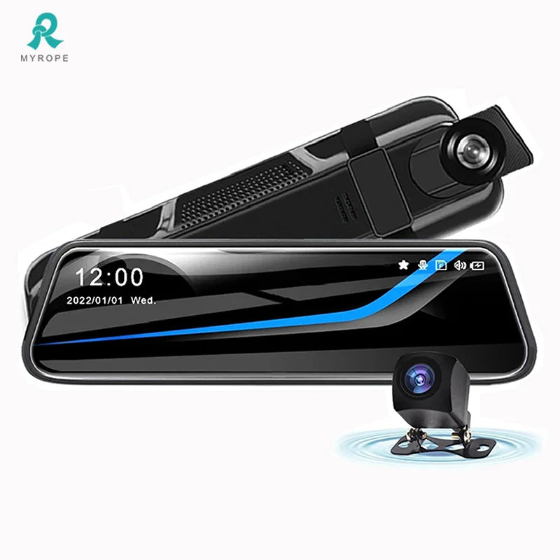 Mirror HD 1080P Dashcam Car Mdvr Mirror Front and Rear Dual Camera Dashcam Mirror Driving