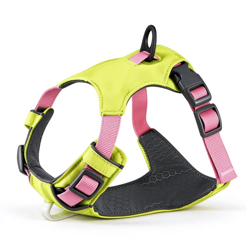 Lightweight Polyester Adjustable Reflective No-Pull Dog Harness for Medium & Large Dogs