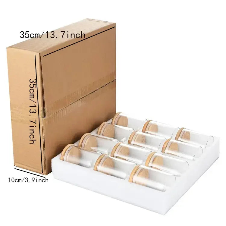 Glass Storage Jar Glass Spice Jar Borosilicate Glass Containers for Food Storage Jar