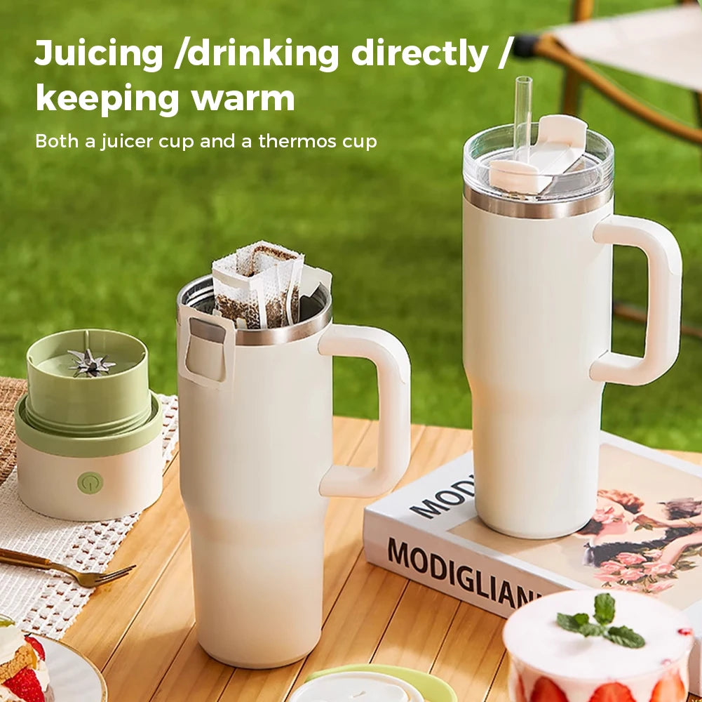 Wireless Juicer Cup For Smoothies Mini Blender Portable For Home&Travel Battery Operated