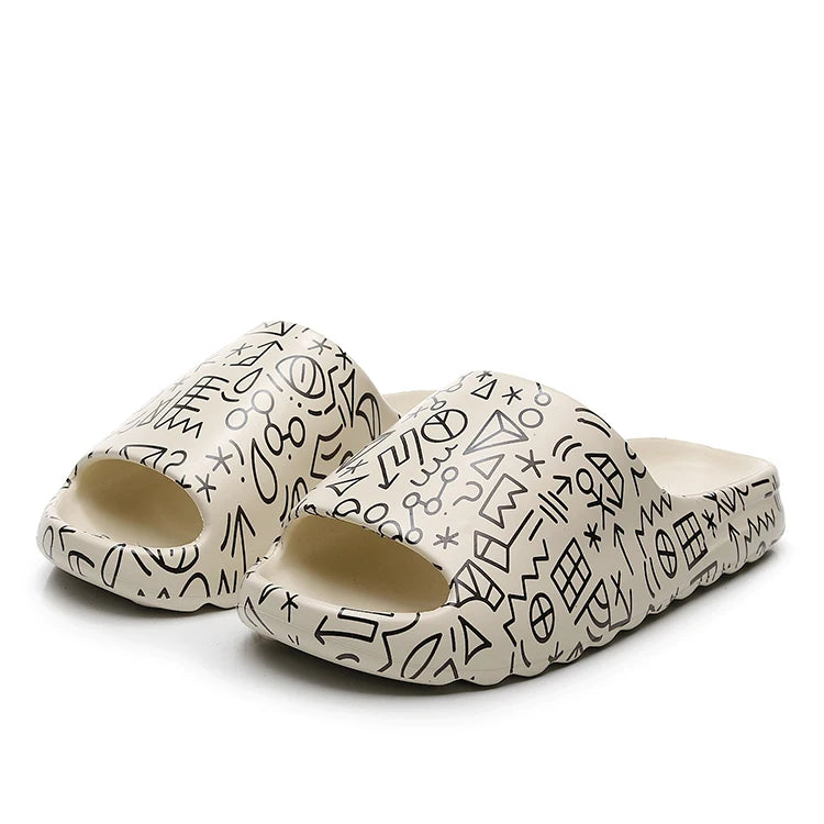 Women Indoor Outdoor Pillow EVA Soft Shower Cloud Slides Lightweight Summer Sandals