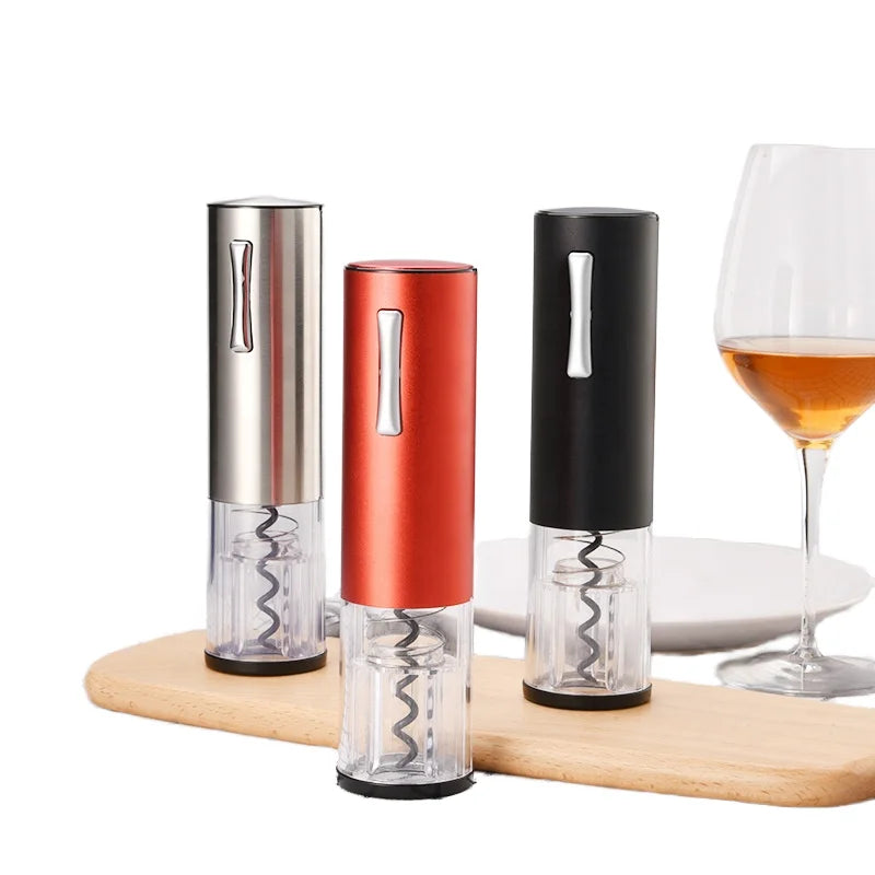 New Stainless Steel Rechargeable Electric Wine & Champagne Corkscrew Bottle Opener Gift