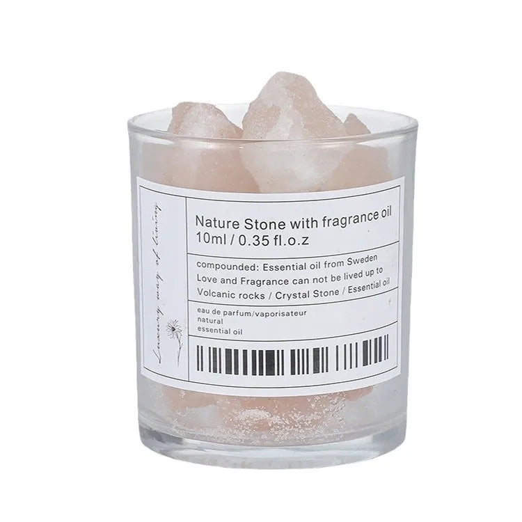 Creative Oil Diffuser Fragrance Stone Container Crystal Stone Ornaments Gift Box Alcohol