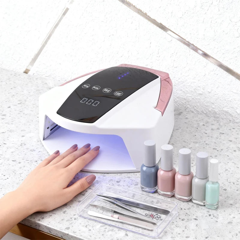 96W Rechargeable Cordless UV LED Nail Lamp with and Packaging S90 Plus