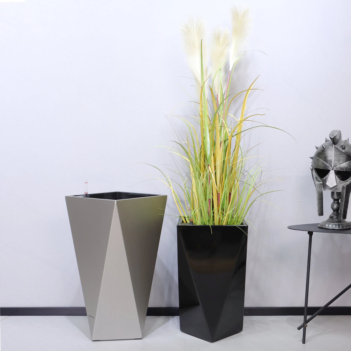 Square Cylinder Flower Pot Planter With Self-Watering Function For Home Office