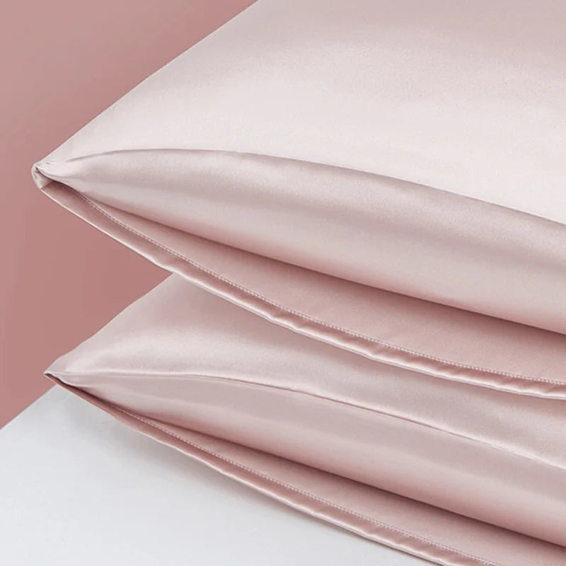 100% Mulberry Silk Woven Luxury Modern Rectangle Pillow Case Soft Silk Satin Fabric