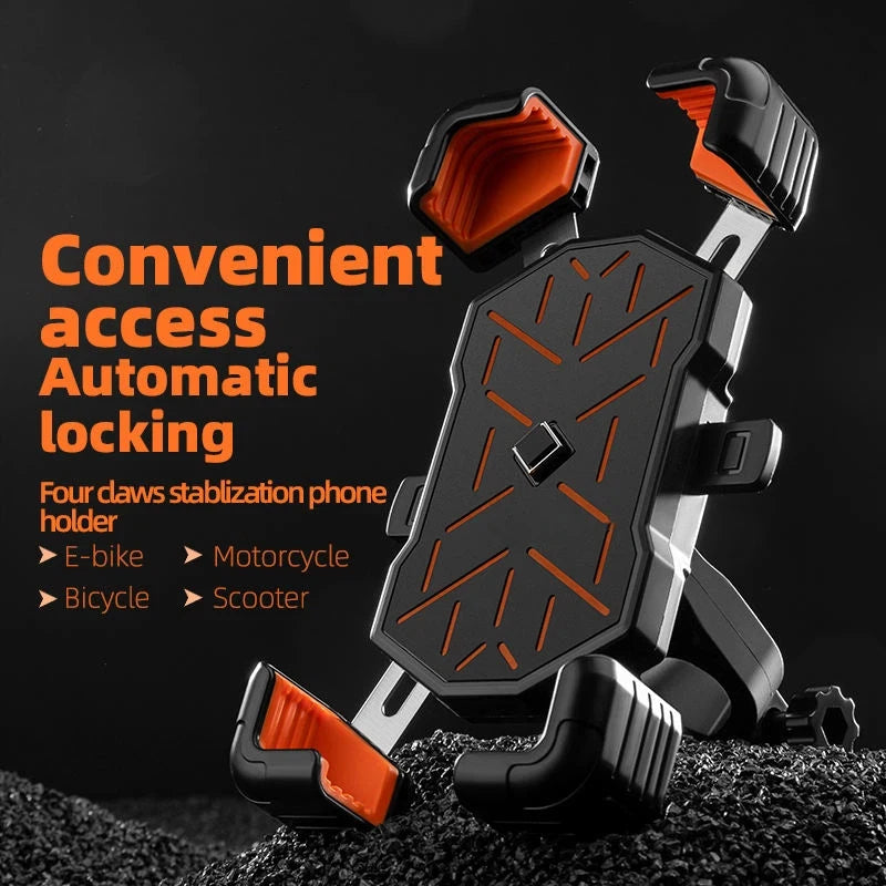 Mountain Bike Mobile Phone Holder Is Easy to Open and Shock Resistant, Motorcycle Support