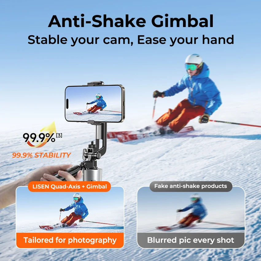 Stylish Multi-Function Wireless Mini Selfie Stick With Magnetic Tripod Foldable