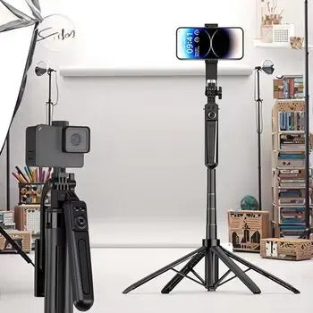 A17 Portable Selfie Stick 360 Degree Rotation Wireless Remote Control Lightweight Stable