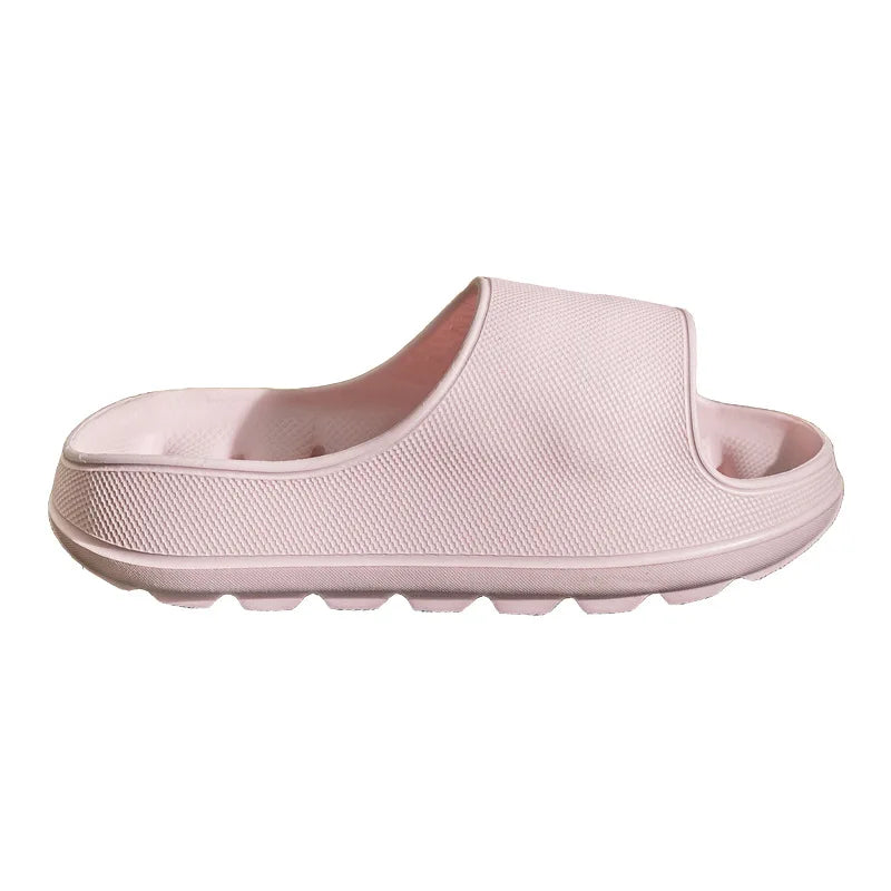 Summer Women'S Cloud-Soft EVA Thick Bottom Hollow Slippers Bath Waterproof Non-Slip Quick
