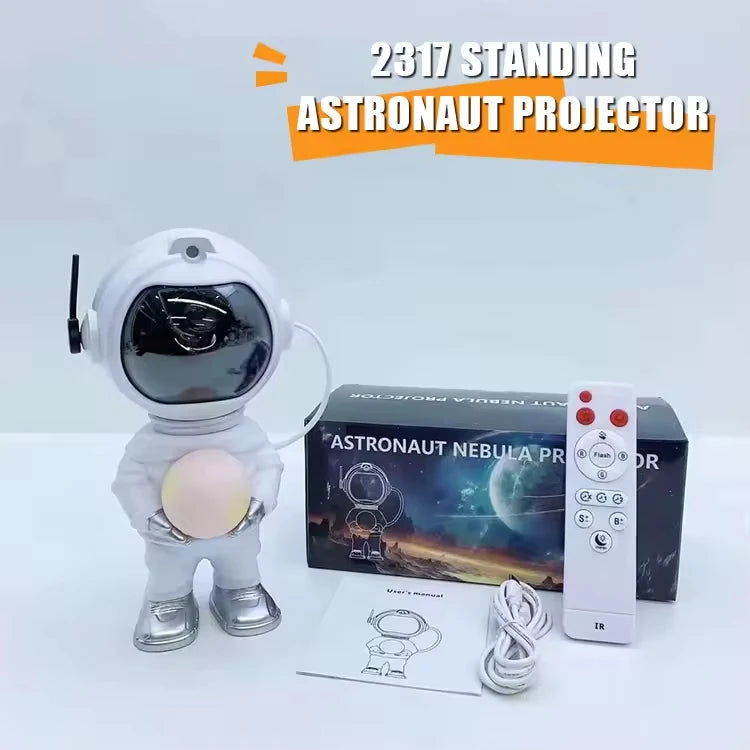 Children'S Modern ABS LED Laser Night Light Moon Starry Sky Spaceman Hotel Use Projector