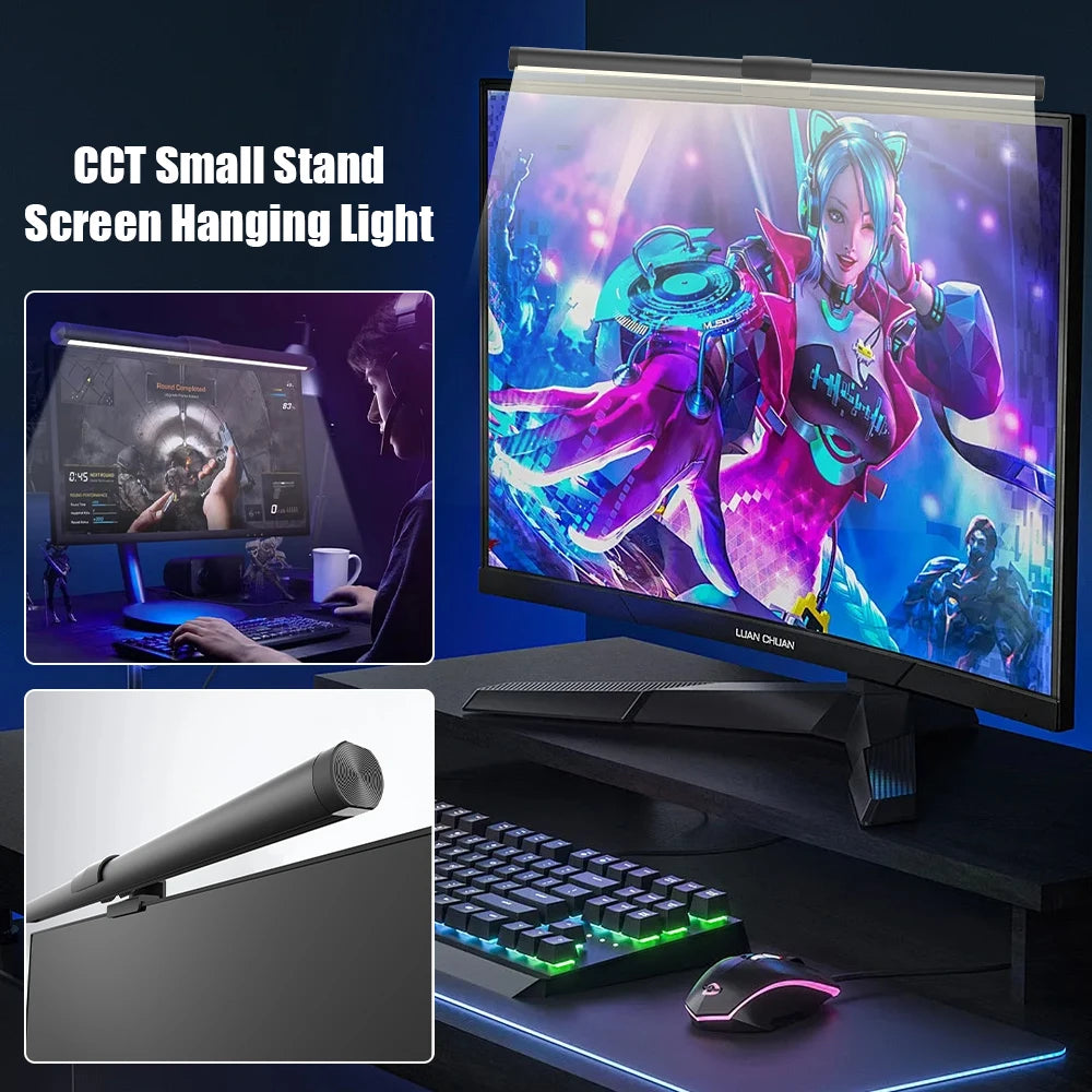 Dimmable Eye Protective No Screen Glare Monitor Lamp Smart LED Computer USB Powered LED