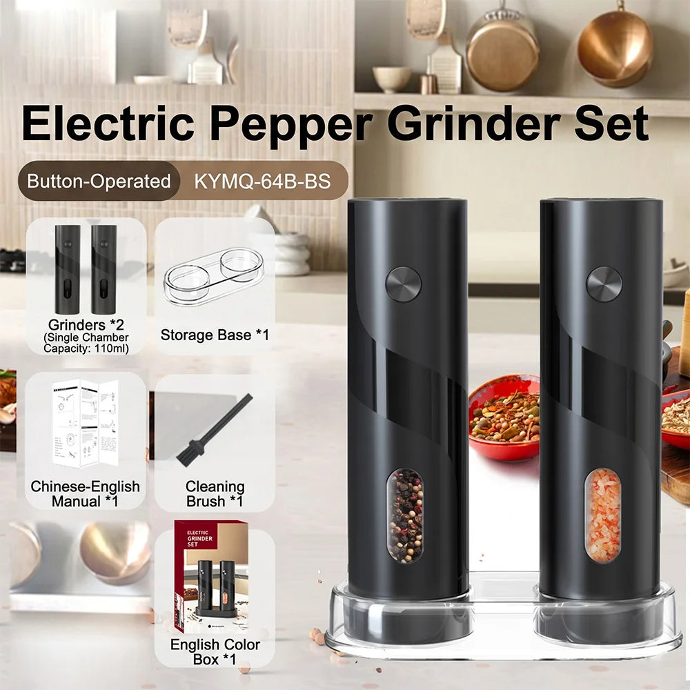 Gravity Sensing Electric Pepper Grinder Automatic Salt Spice Mill Kitchen Grinder