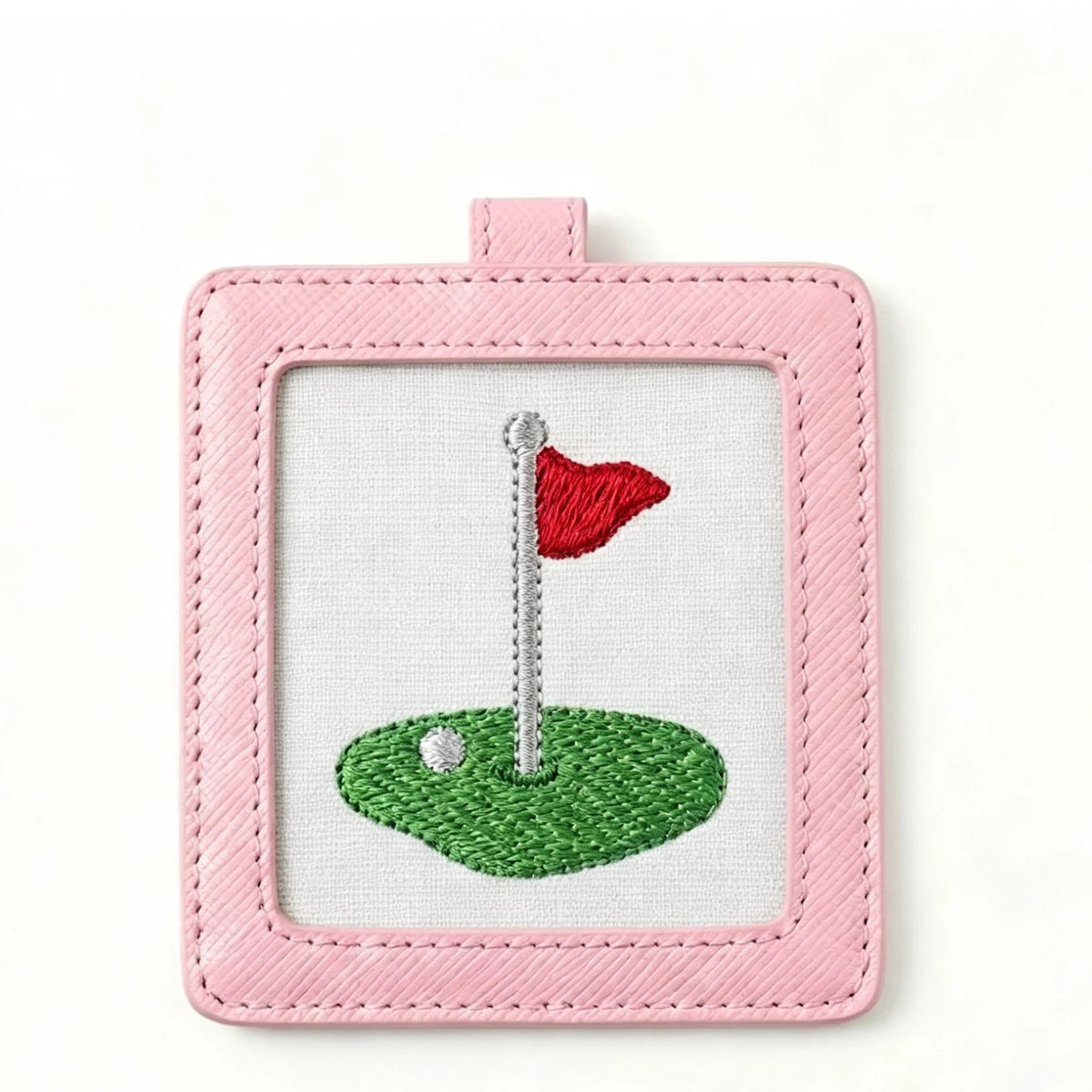 YY Pu Leather 4x4 Inch Self Finishing Needlepoint Square Leather Ornament (Pack of 2)