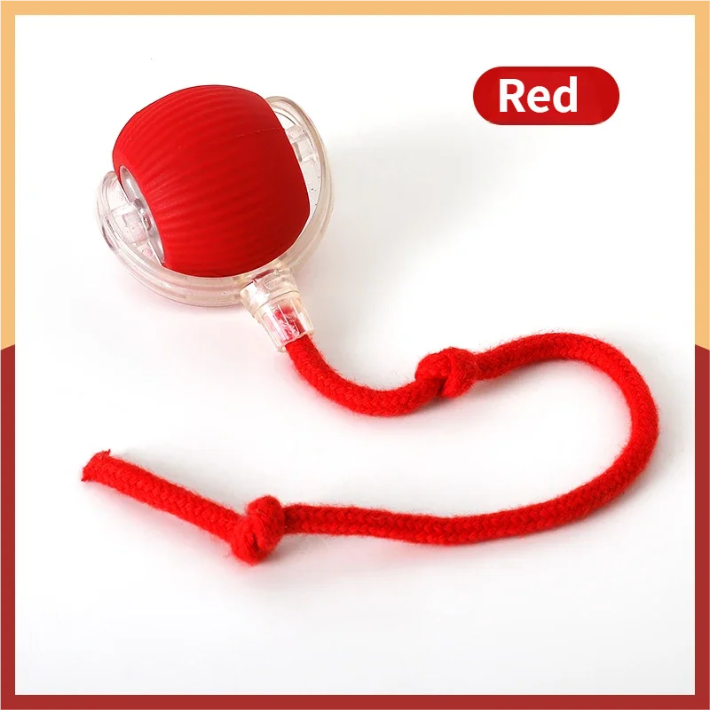 Electric Automatic Modern TPR Bite-Resistant Bouncing Ball Chew Toy
