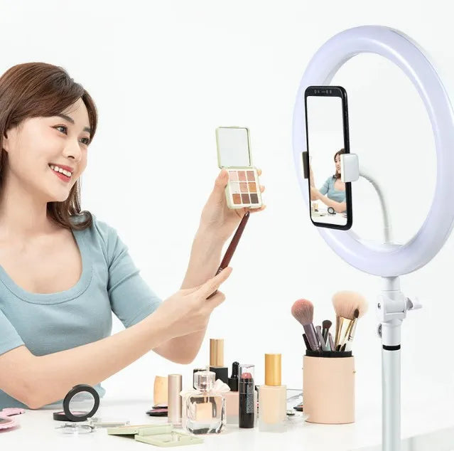 10 Inch Beauty Make Up Photography Mobile Selfie Led Ring Light With Tripod Stand 10 Inch