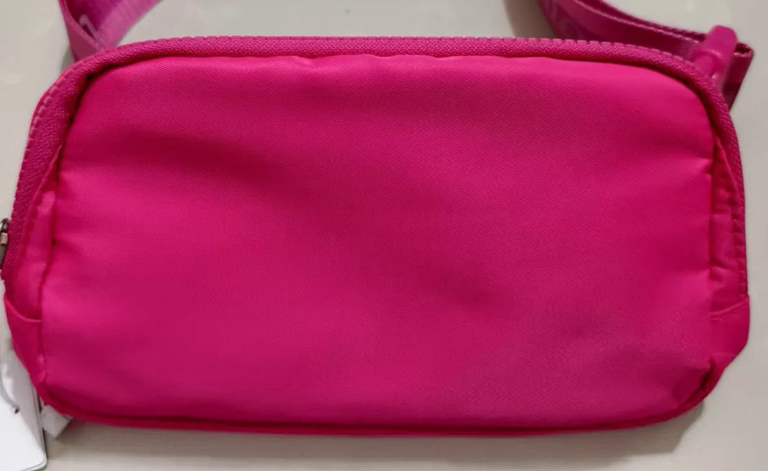 Women'S 1L Nylon Sling Bag Adjustable Waist Fanny Pack Hip Bag Yoga Sports Crossbody Bag