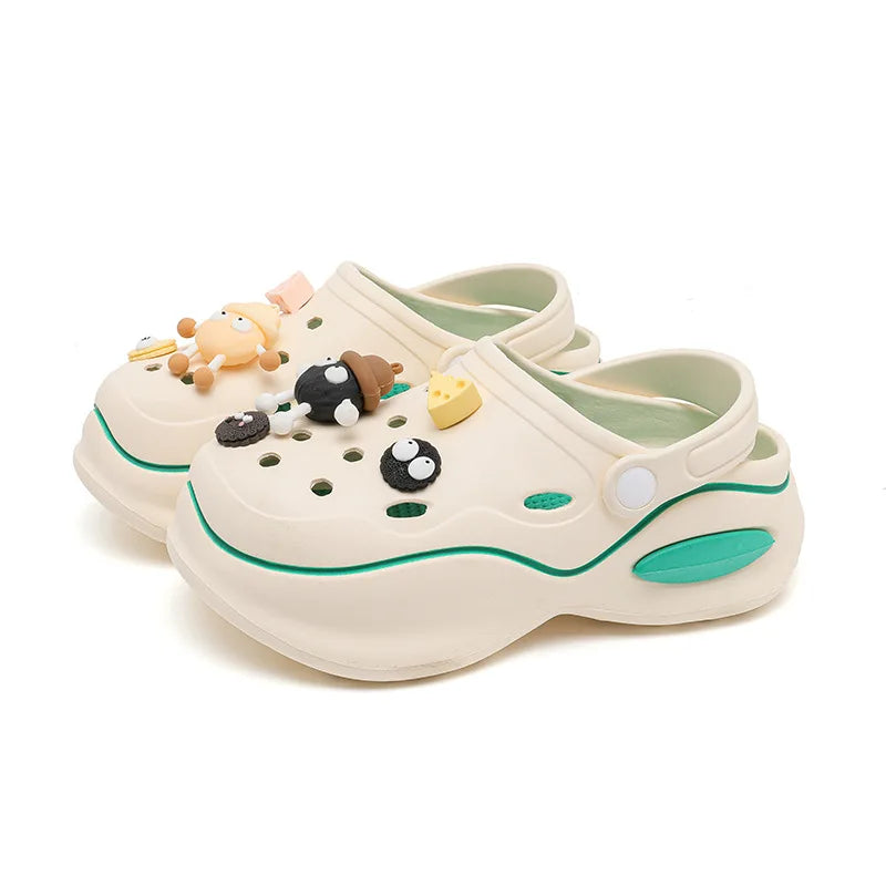 EVA Pillow Soft Slides Thick Platform Casual Sandals Pillow Slides Cloud Slippers Indoor