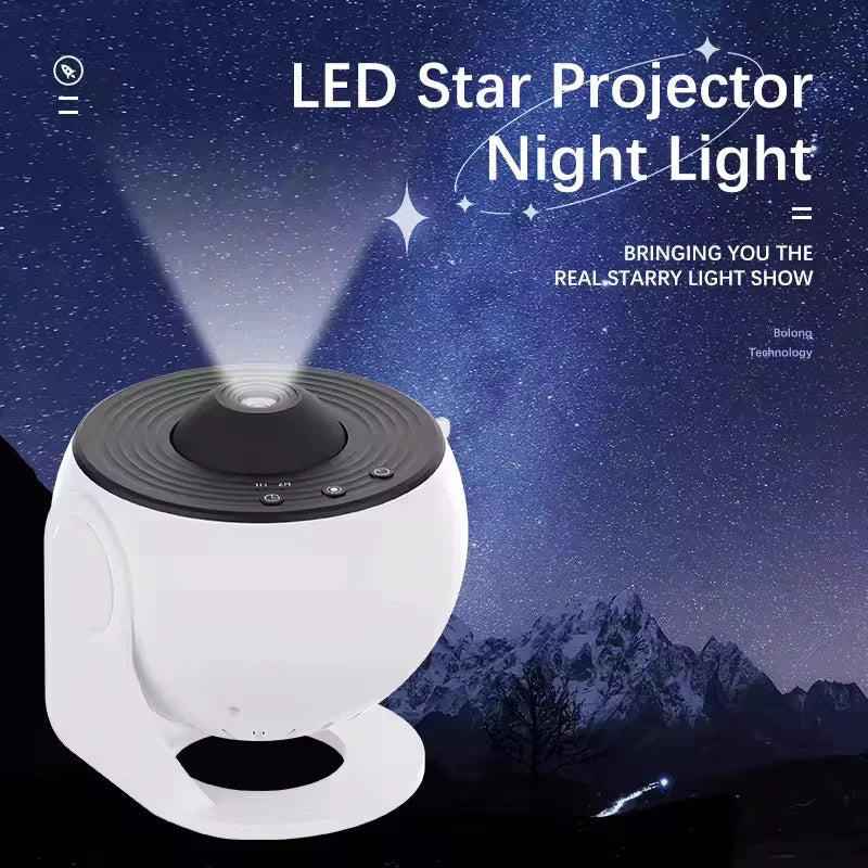 Galaxy Projector Earth Lamp with 13 Film Slides, Starry Sky Night Light for Kids Bedroom,