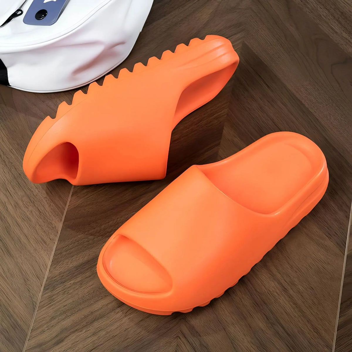 Light Green EVA Cloud Slides Non-Slip Open Toe Unisex Shower Slippers Lightweight Indoor