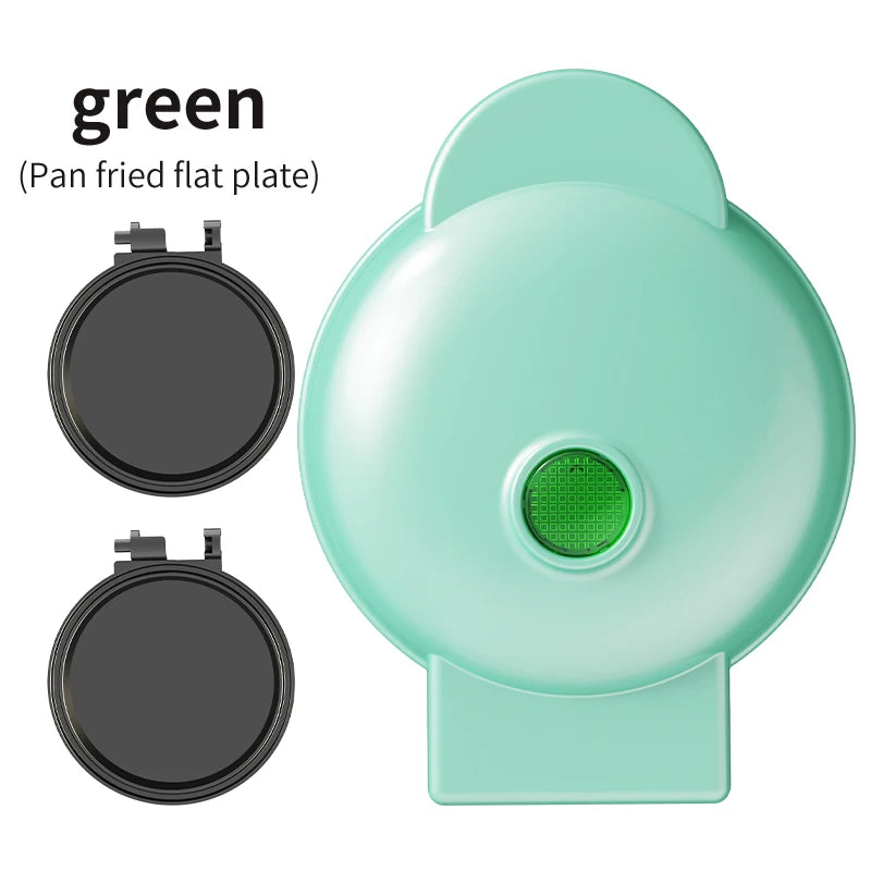 Electric Mini Waffle Maker Sandwich Maker Ceramic Coating Non-Stick Plates PBT+Aluminum