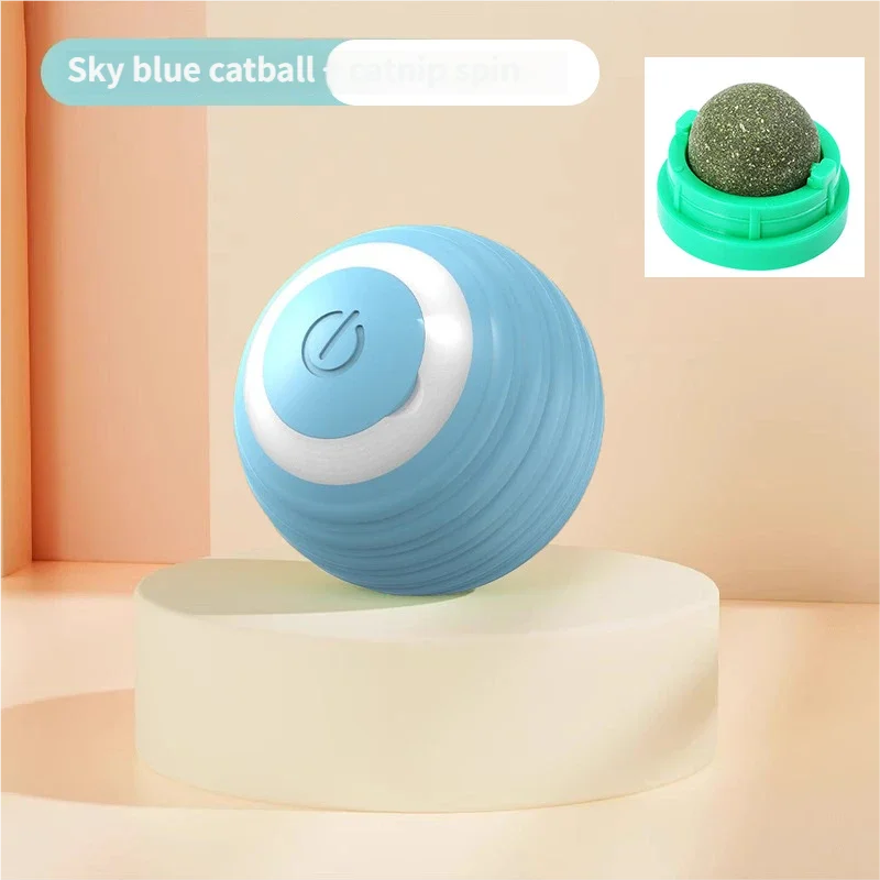 Electric Automatic Modern TPR Bite-Resistant Bouncing Ball Chew Toy