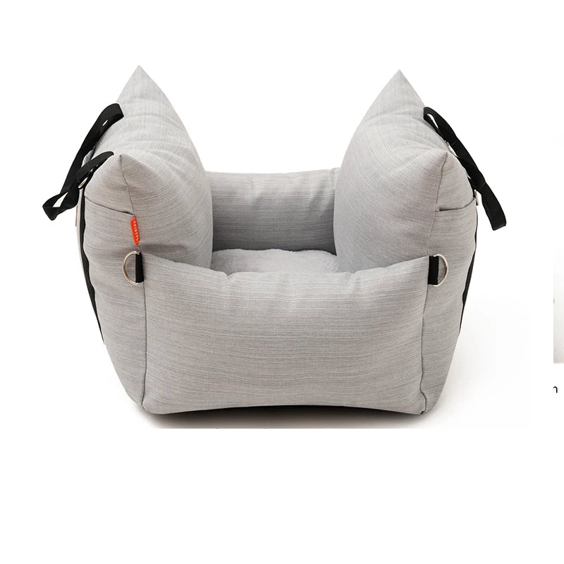Luxury Custom Solid Sustainable Nylon Small Medium Rectangle Dog Car Seat Pet Sofa Bed
