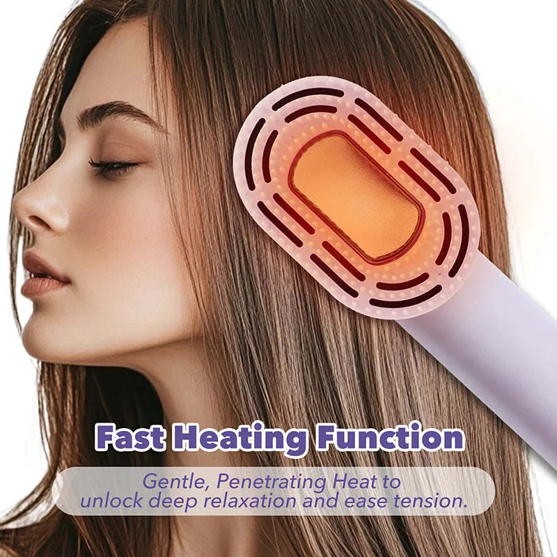 Electric Vibrating Scalp Massage Brush - Portable Hair-Nourishing Tool Ideal for Relaxing