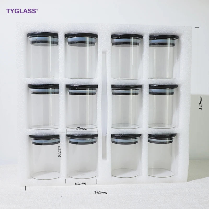 Glass Storage Jar Glass Spice Jar Borosilicate Glass Containers for Food Storage Jar