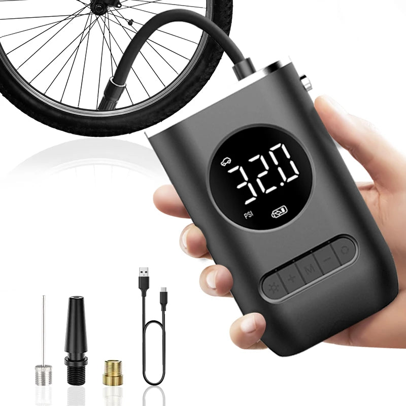Automatic Rechargeable Electric Mini Digital Wireless Portable Cordless Tyre Inflator Car