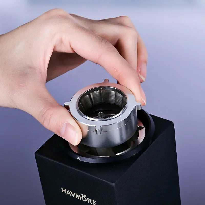 Portable Mini Dual Disc Grinding 48mm Conical Burr Electric USB Coffee Grinder M98