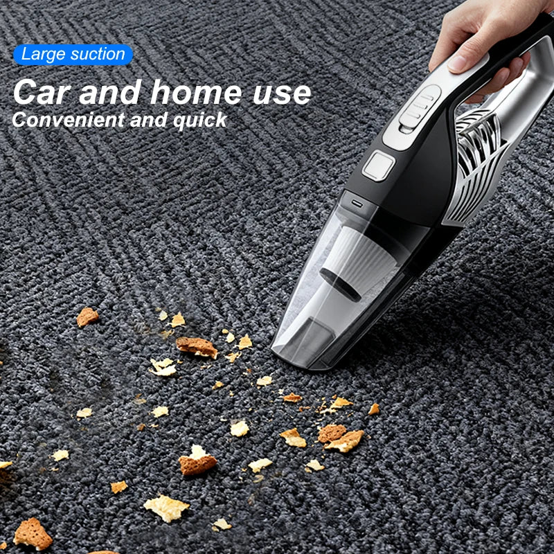 Strong Adjustable Suction Mini Auto Vacuum Handheld Portable Car Vacuum Cleaner Cordless