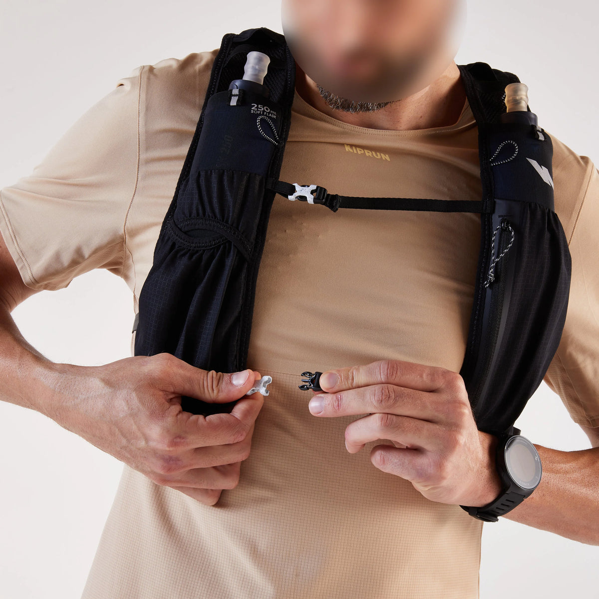 Trail Running Vest Hydration Vest Adjustable Chest Straps Running Hydration Vest