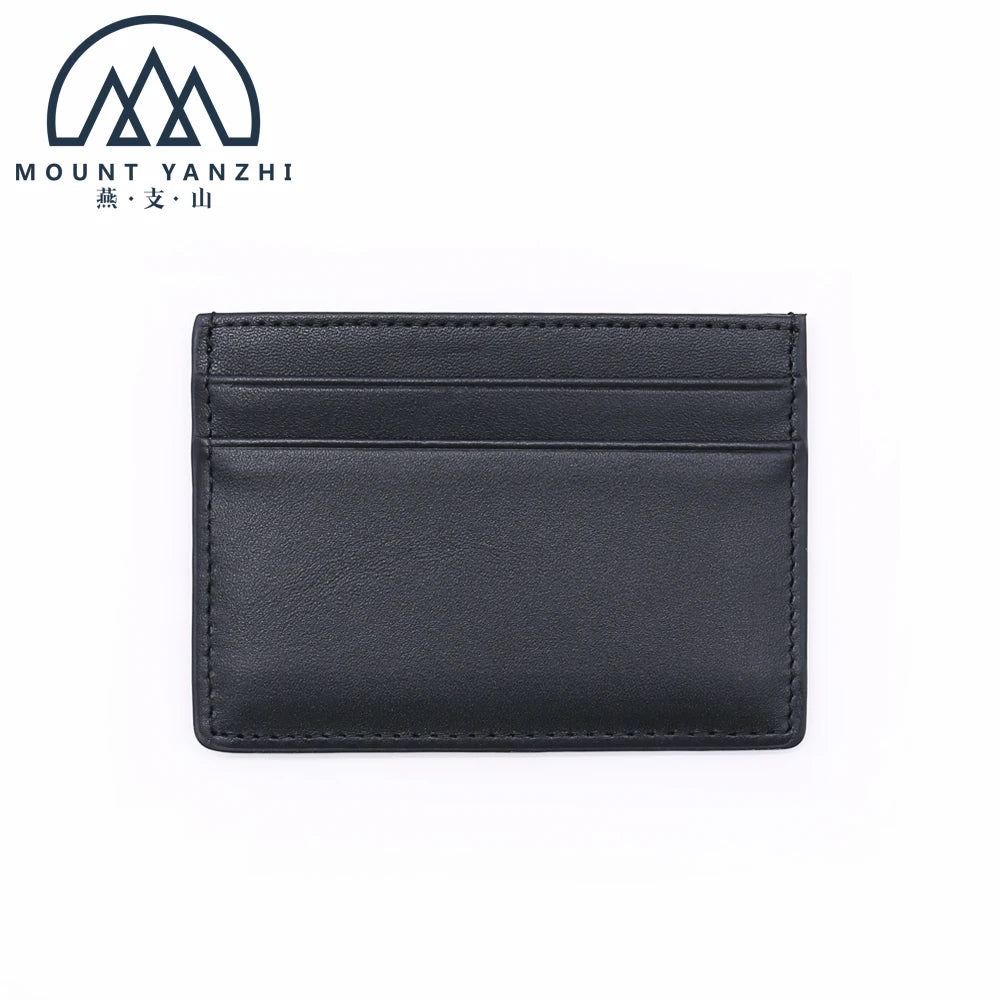Luxury Minimalist Slim Wallet Genuine Leather RFID Blocking ID Credit Business Card