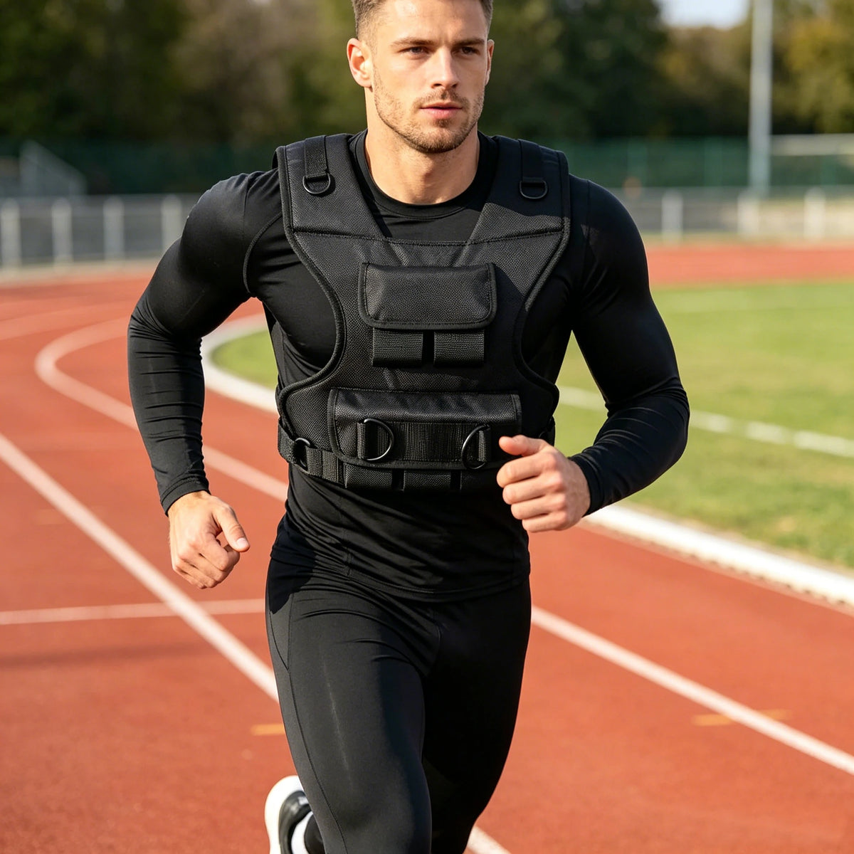 Custom Adjustable 11KG Polyester Waterproof Breathable Weighted Vest For Strength