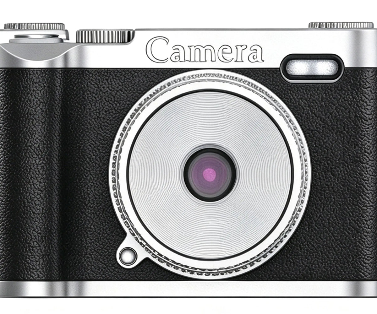 RusinVision HT-SR02 Retro Kids Digital Camera 68MP Dual Lens 1080P 16X Zoom 2.4 LCD