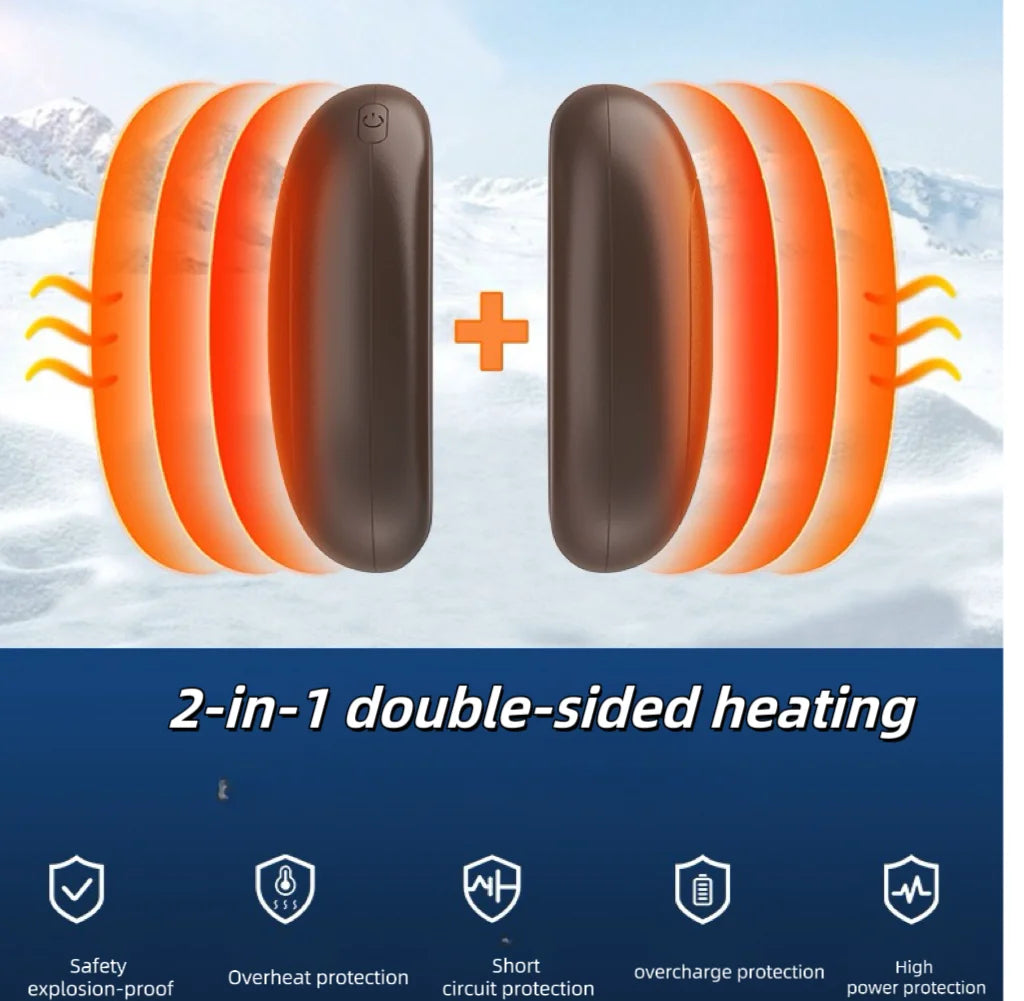 Portable Pocket USB Rechargeable Hand Warmer Quickly Heating Up Magnetic Hand Warmers