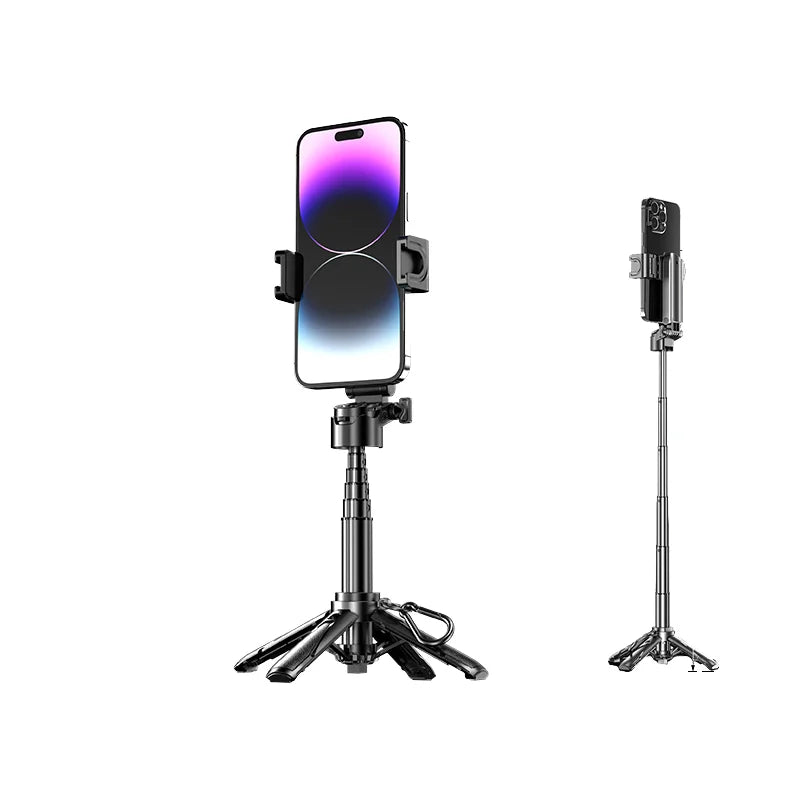 Compact P15MINI C Selfie Stick Tripod Small Size Rotatable Handheld Phone Holder Fold