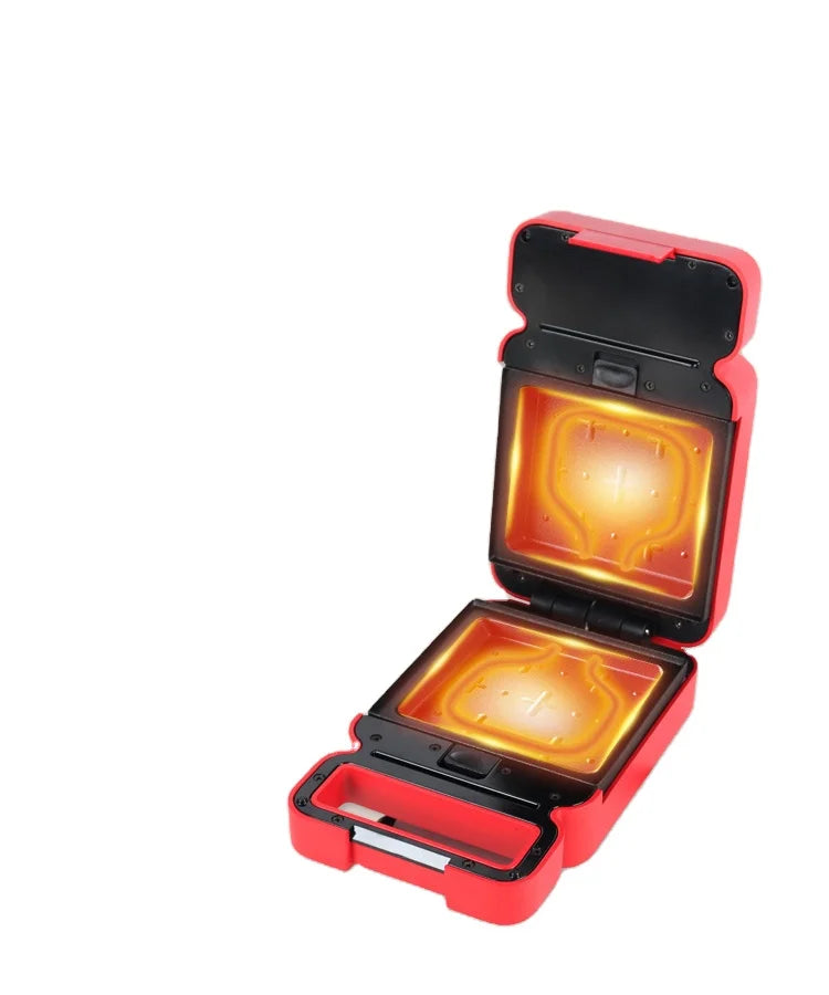 Waffle Maker With. Timer Mini Sandwich Maker