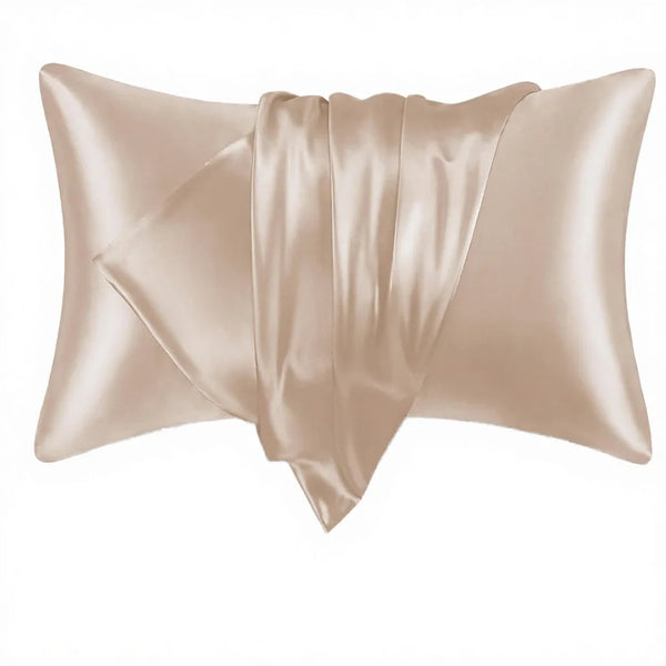 Luxury Geometric Plant Pattern Super Soft 100% Silk Satin Pillowcase for Home & Hotel Use