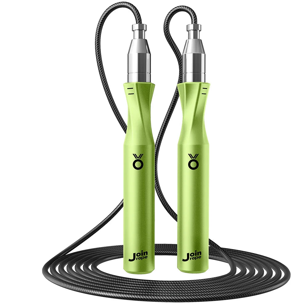 One-Button Press Adjustable Jump Rope, Spiral Thumb Guide Design for Correct Grip,
