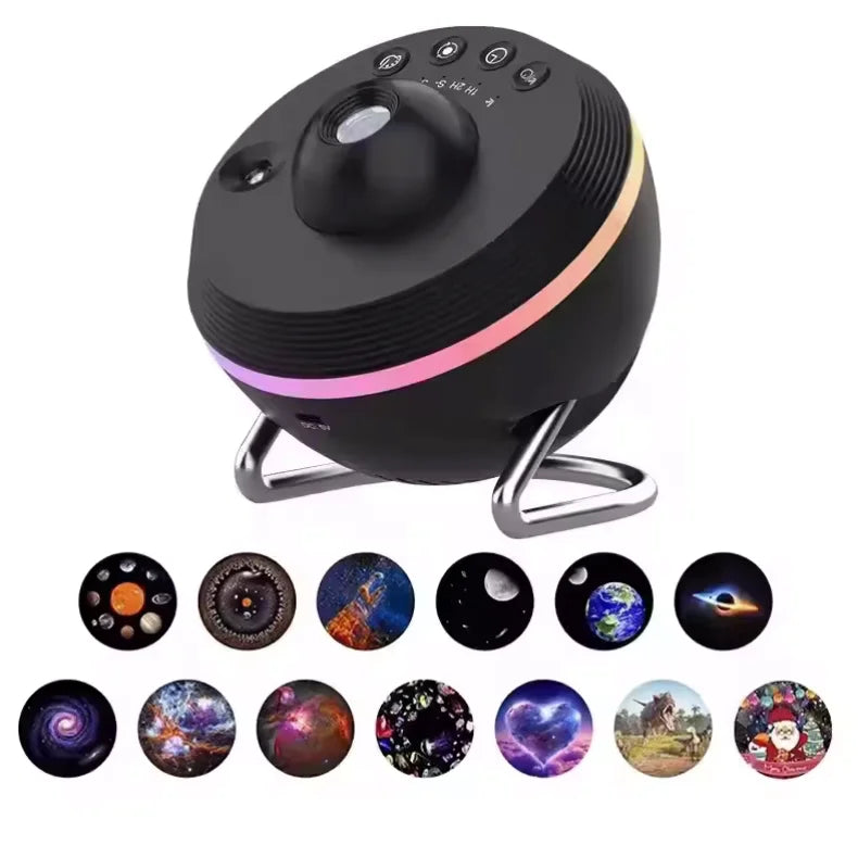 13-in-1 4K HD Planetarium LED Lamp Galaxy Star Projector with Timer, Meteor Starry Sky