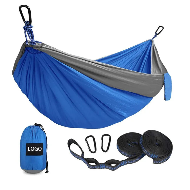 Nylon Camping Hiking Backpacking Travel Single & Double Parachute Camping Hammock 200kg