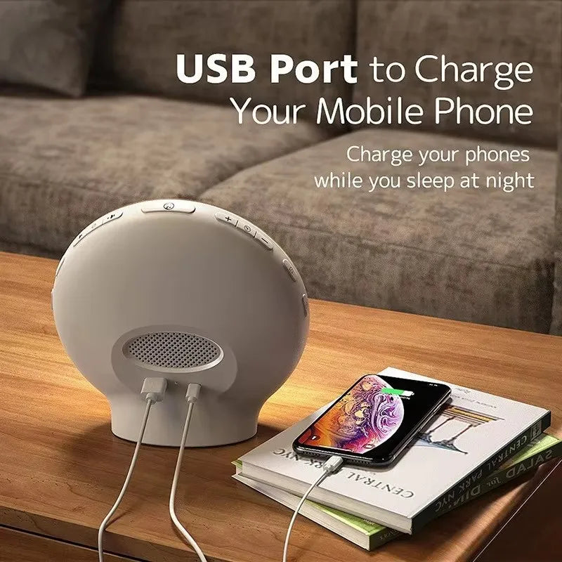 Dimmable RGB Colorful Rechargeable Night Light,Smart Sunrise Wake-Up Alarm Clock, LED