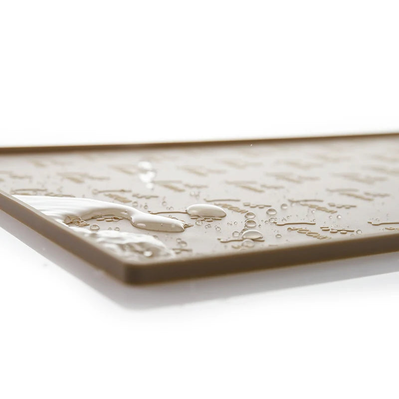 Custom Dog Licking Mat Food Grade Silicone, Bone Paw Letter Pattern Non-Slip Slow Feeder