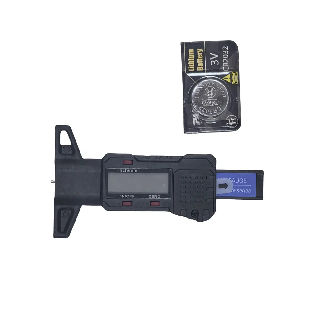 Digital Tire Tread Depth Gauge LCD with Inch & MM Conversion Tester Tool for Car