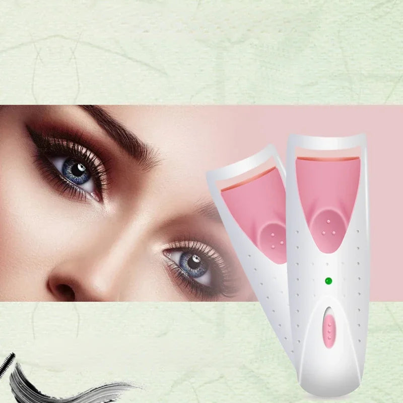 New Women'S Electric Heated Automatic Eyelash Curler with Long Lasting Perm Clip