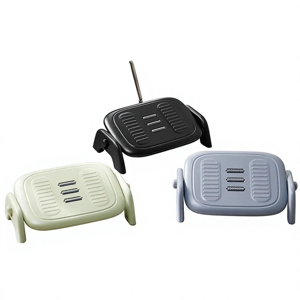 Solid Color PP Material Anti-Slip Massage Rollers Footrest Office Desk Underfoot Leg Rest
