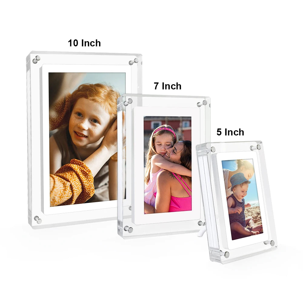 Picture Video Playback 5/7/10 Inch IPS Screen 4GB With Battery Acrylic Digital Photo