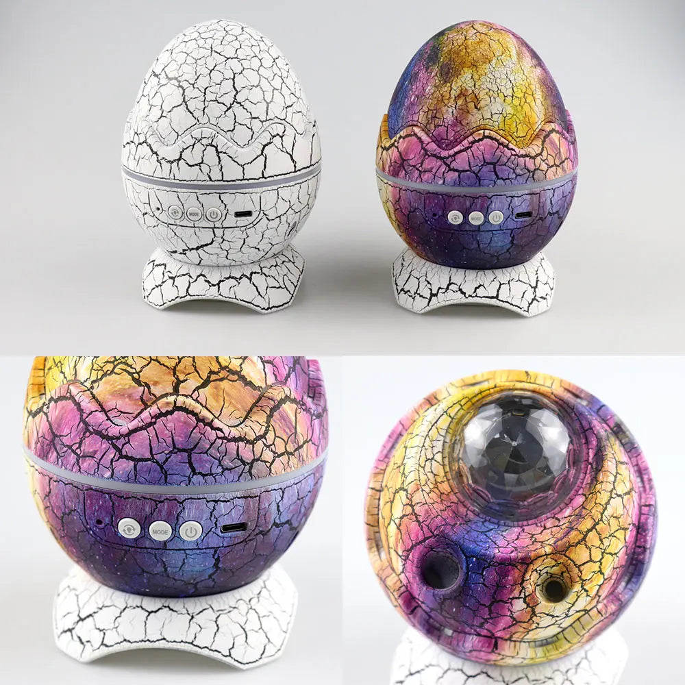 Galaxy Sky Modern Kids Adult Room Decor Dinosaur Egg Star Projector LED BT Music Speaker